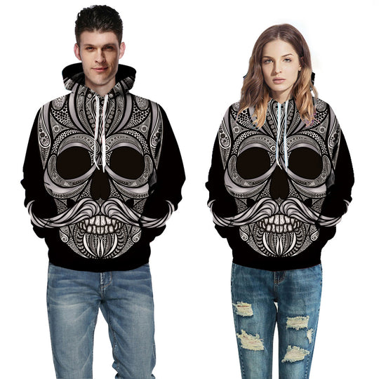 Damen Kapuzenpullover mit kreativem Streifen-Design und einzigartigem Druck Heidi-Mode