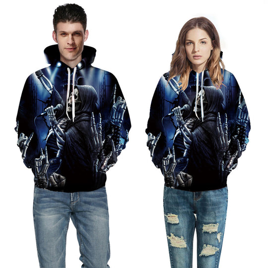 Damen Kapuzenpullover mit kreativem Streifen-Design und einzigartigem Druck Heidi-Mode
