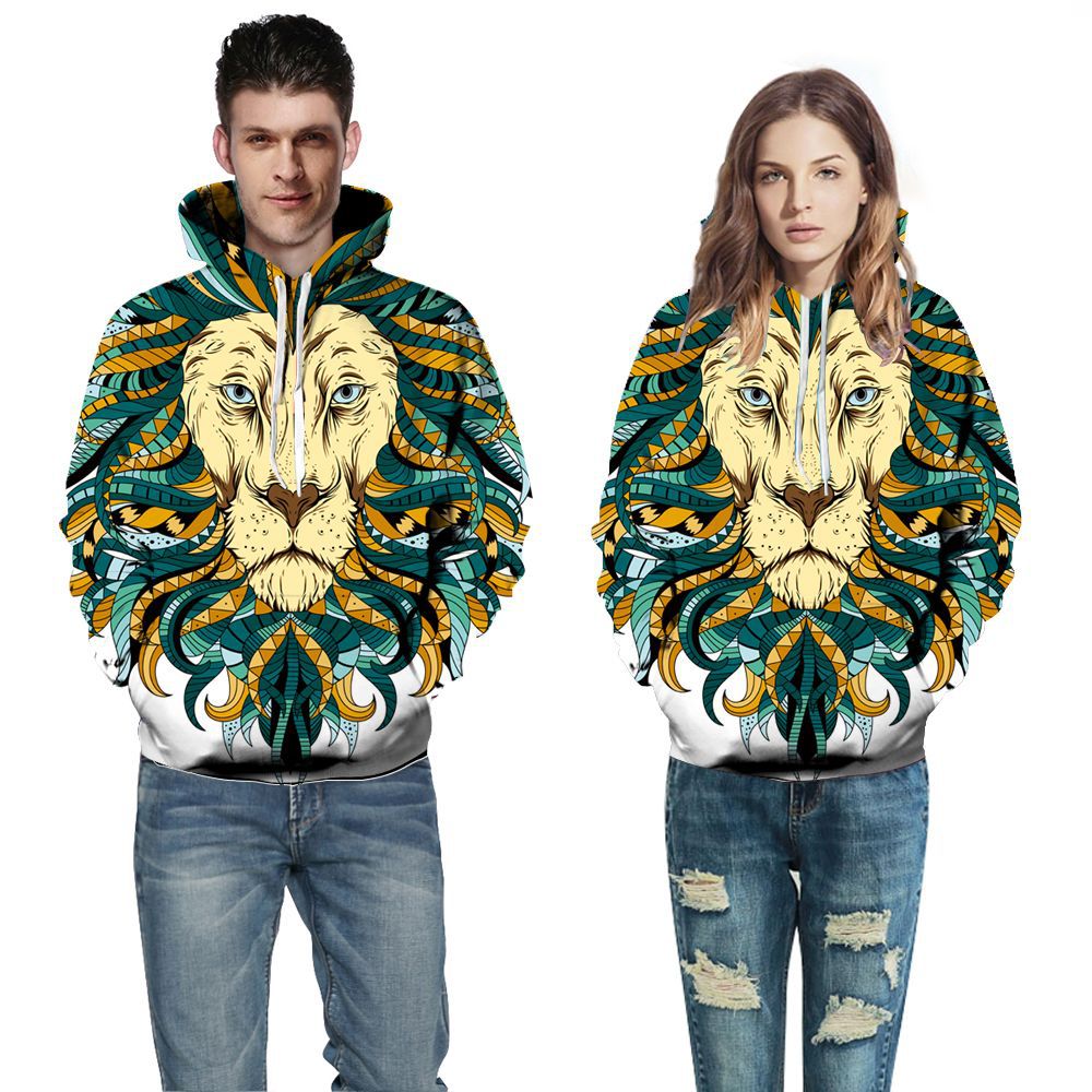 Damen Kapuzenpullover mit kreativem Streifen-Design und einzigartigem Druck Heidi-Mode