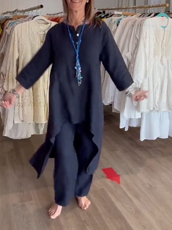 Heidi-Mode | Damen Casual Leinenkleid