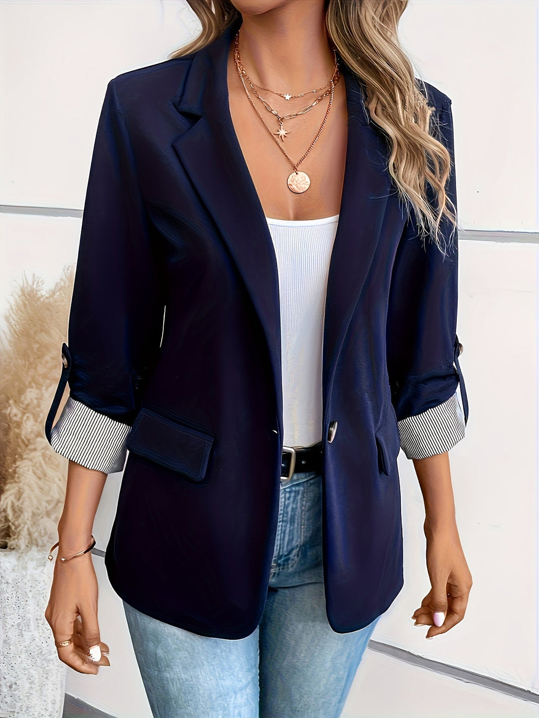Heidi-Mode | Blazer mit Roll Up Ärmeln für Damen