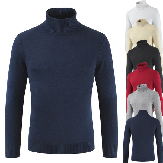 Damen Rollkragenpullover aus feiner Baumwollmischung Heidi-Mode