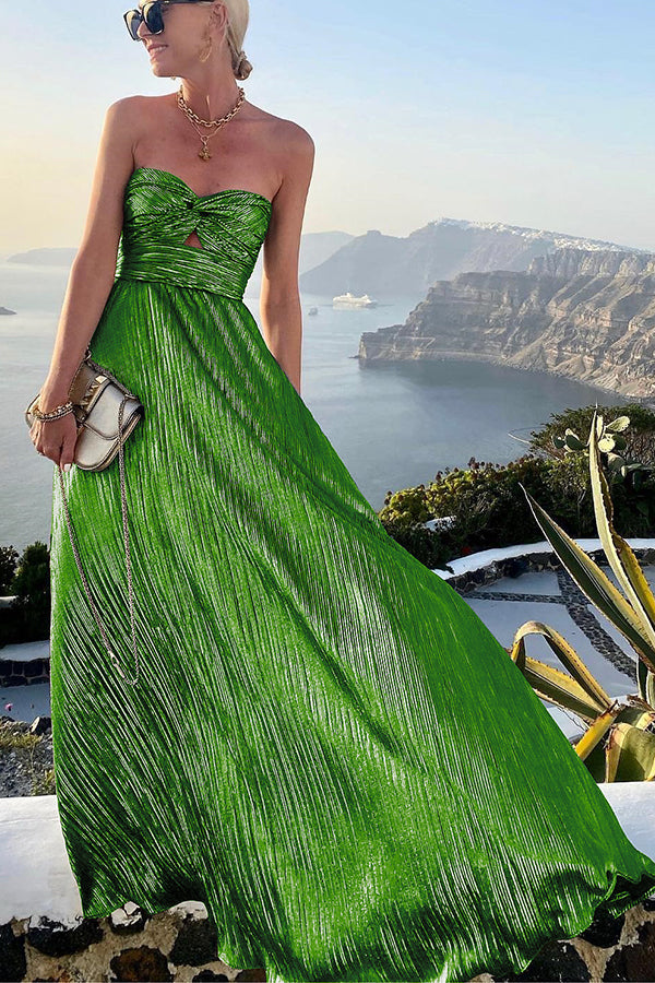 Heidi-Mode | Chloé Elegantes, Glänzendes Kleid mit Nackten Schultern