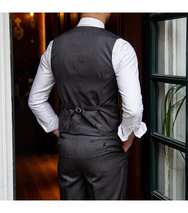 Heidi-Mode | Slim-Fit Doppelreihige Geschäftsweste