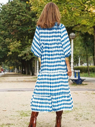 boho maxi jurk met bloemenprint