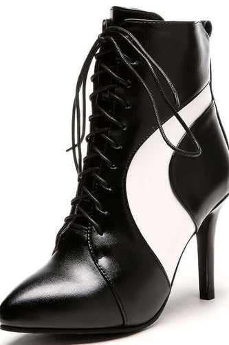 Heidi-Mode | High Heeled Schnürstiefel