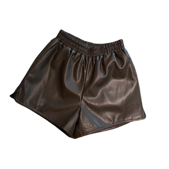 Zaida | Shorts aus Pu-Leder