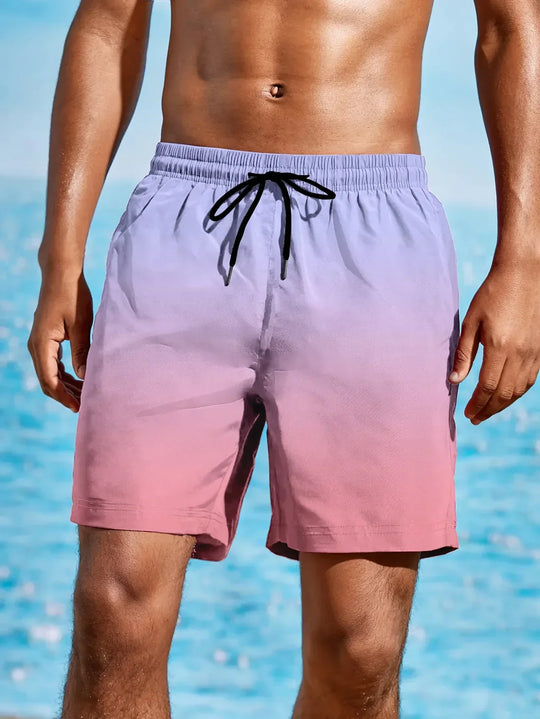 Strandshorts mit Farbverlauf