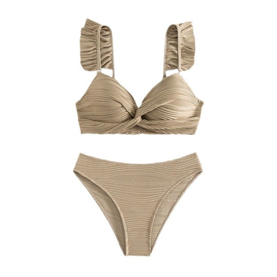 Heidi Mode | Einfarbiger Flash-Strand-Bikini