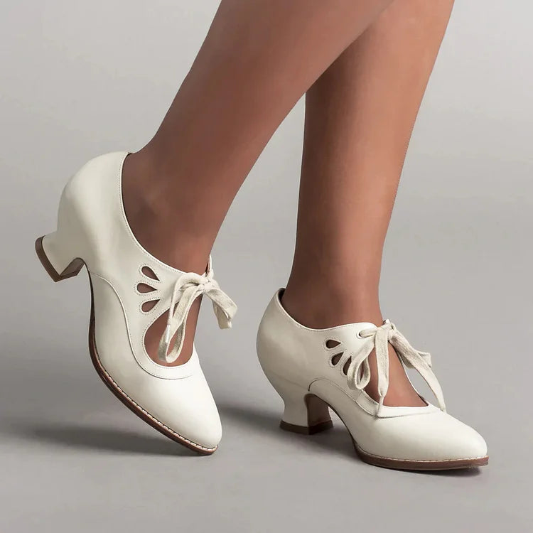 Heidi-Mode | Edwardianische Lederschuhe für Damen