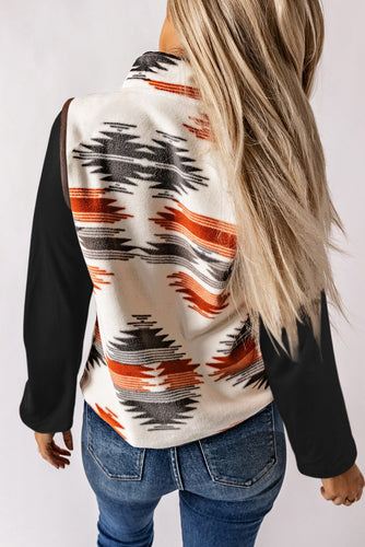 Fuzzy Aztec Western Mode Weste Jacke