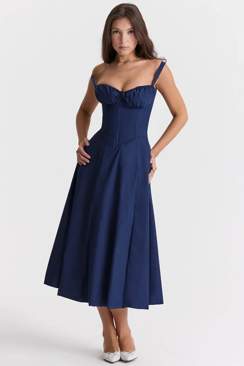 Heidi-Mode | Sonnenlicht Bustier Carmen Druck