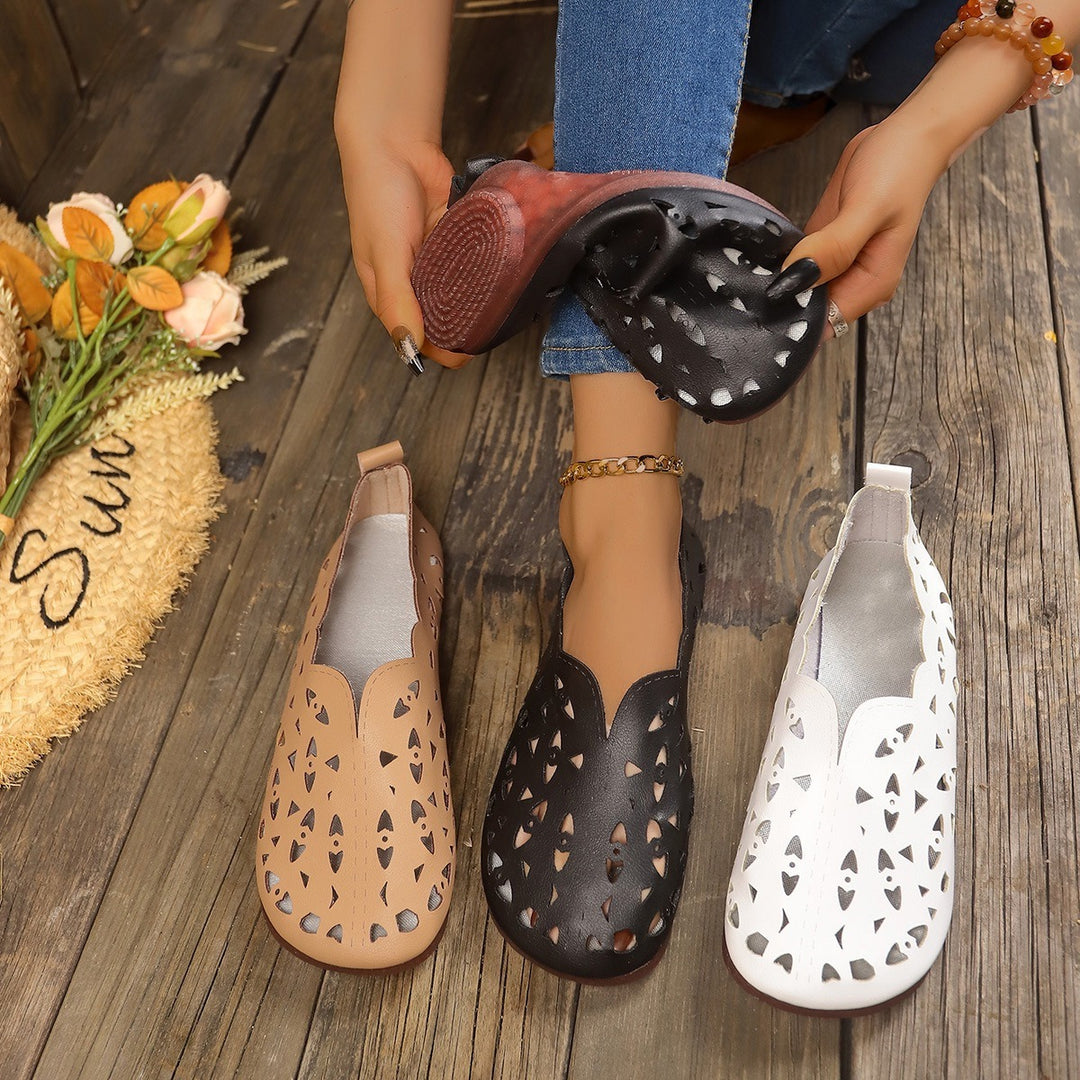 Heidi Mode | Damenschuhe Low-Top flache Bootsschuhe