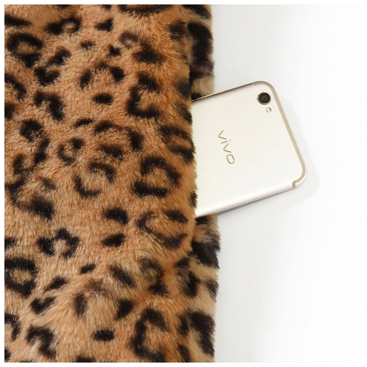 Damen Kuschelige Leopardenfelljacke Heidi-Mode