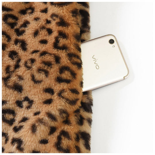 Damen Kuschelige Leopardenfelljacke Heidi-Mode
