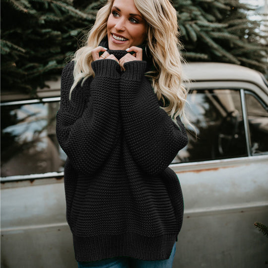 Damen kuscheliger Rollkragenpullover Heidi-Mode