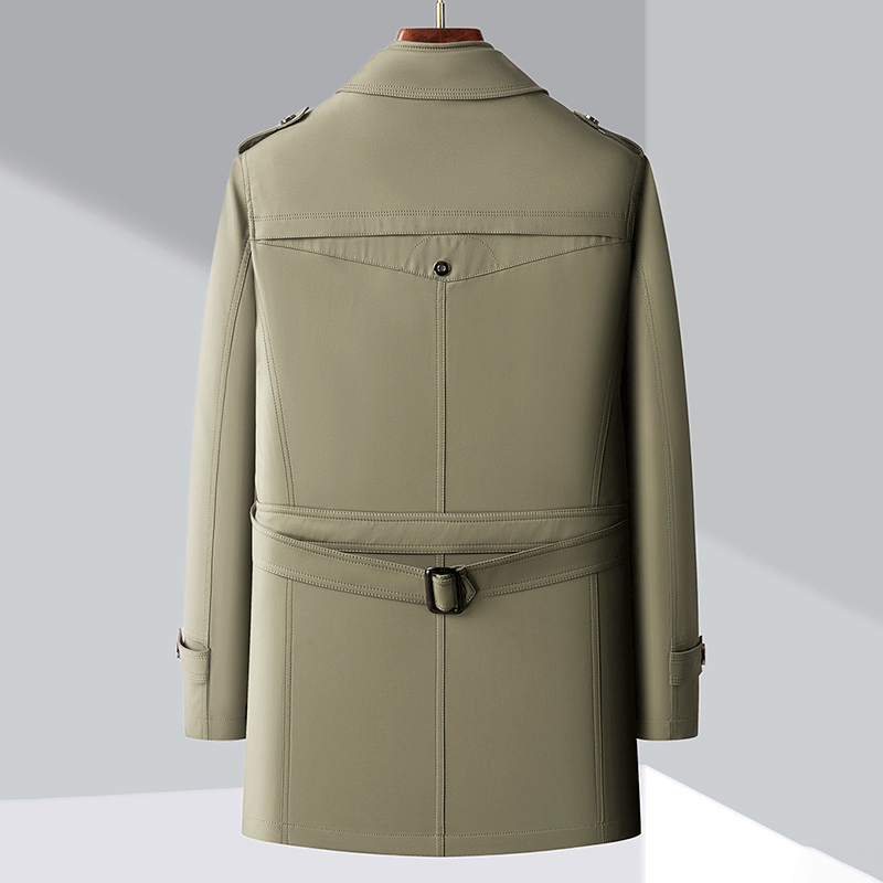 Heidi-Mode | Herren Doppelreiher Trenchcoat