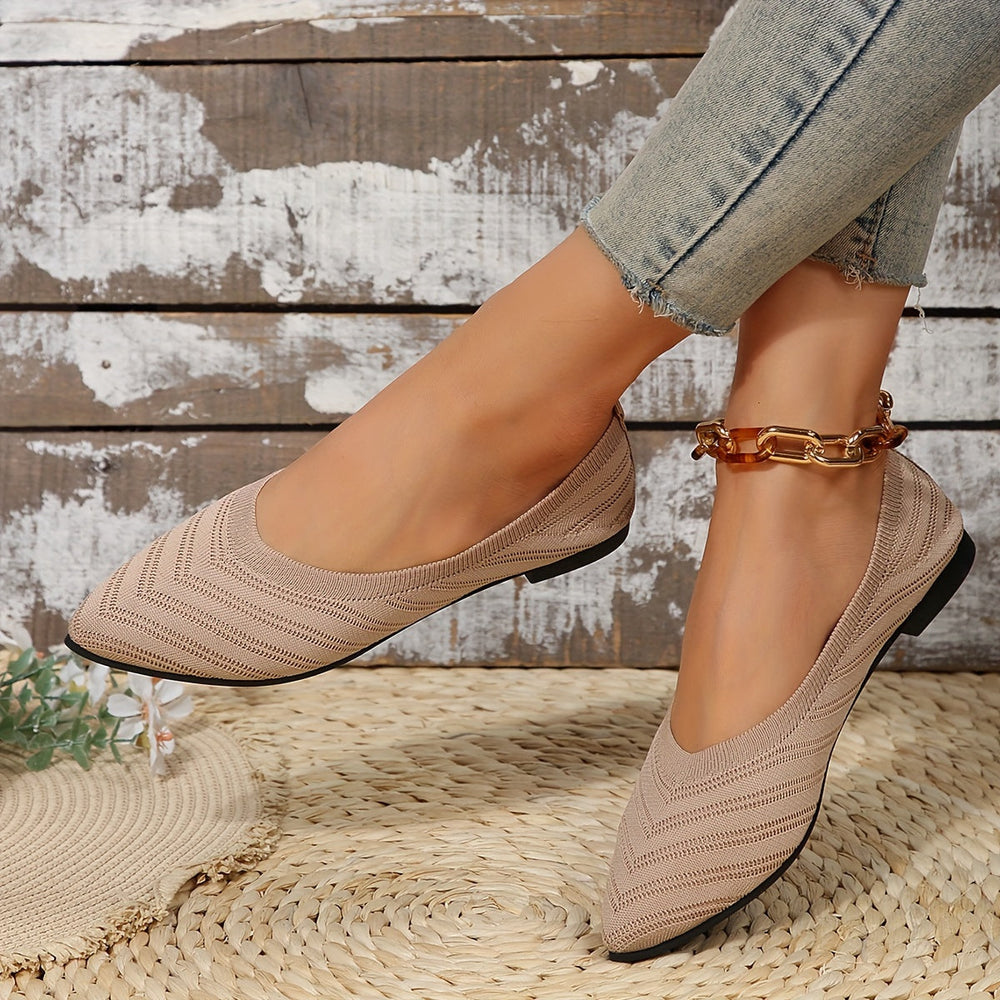 Heidi-Mode | Ballerinas für Damen Slip On Atmungsaktive Wohnungen
