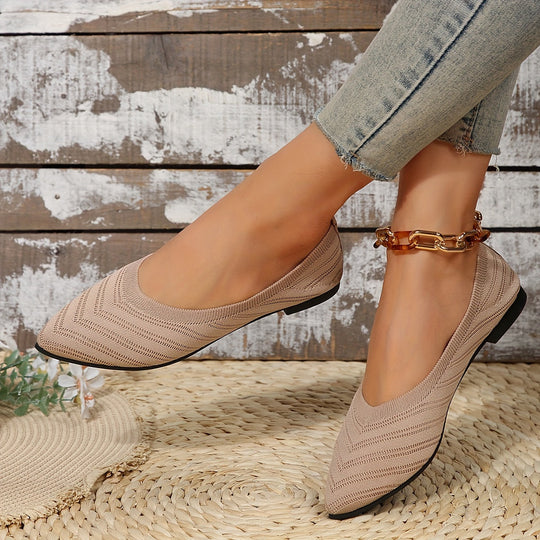 Heidi-Mode | Ballerinas für Damen Slip On Atmungsaktive Wohnungen