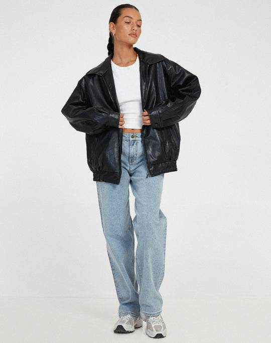 Heidi-Mode | Lockere Lederjacke