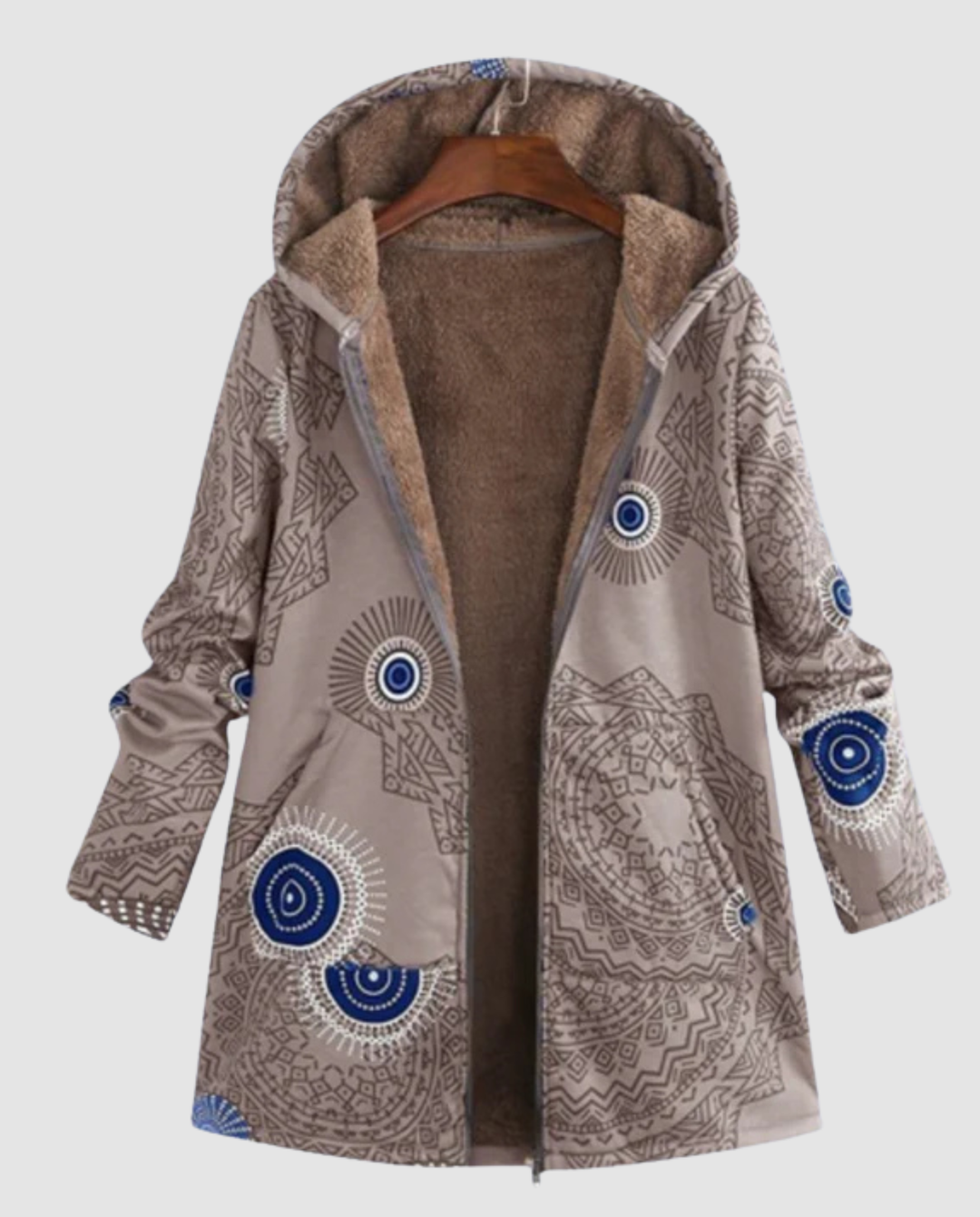 Winterjacke Damen Blumenmuster | Heidi-Mode