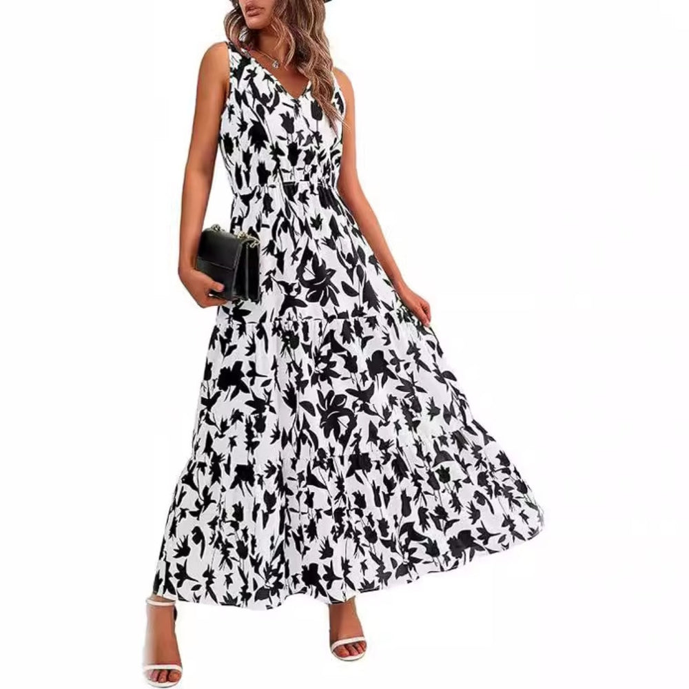 Heidi Mode | Kleid mit V-Ausschnitt und elastischer Taille