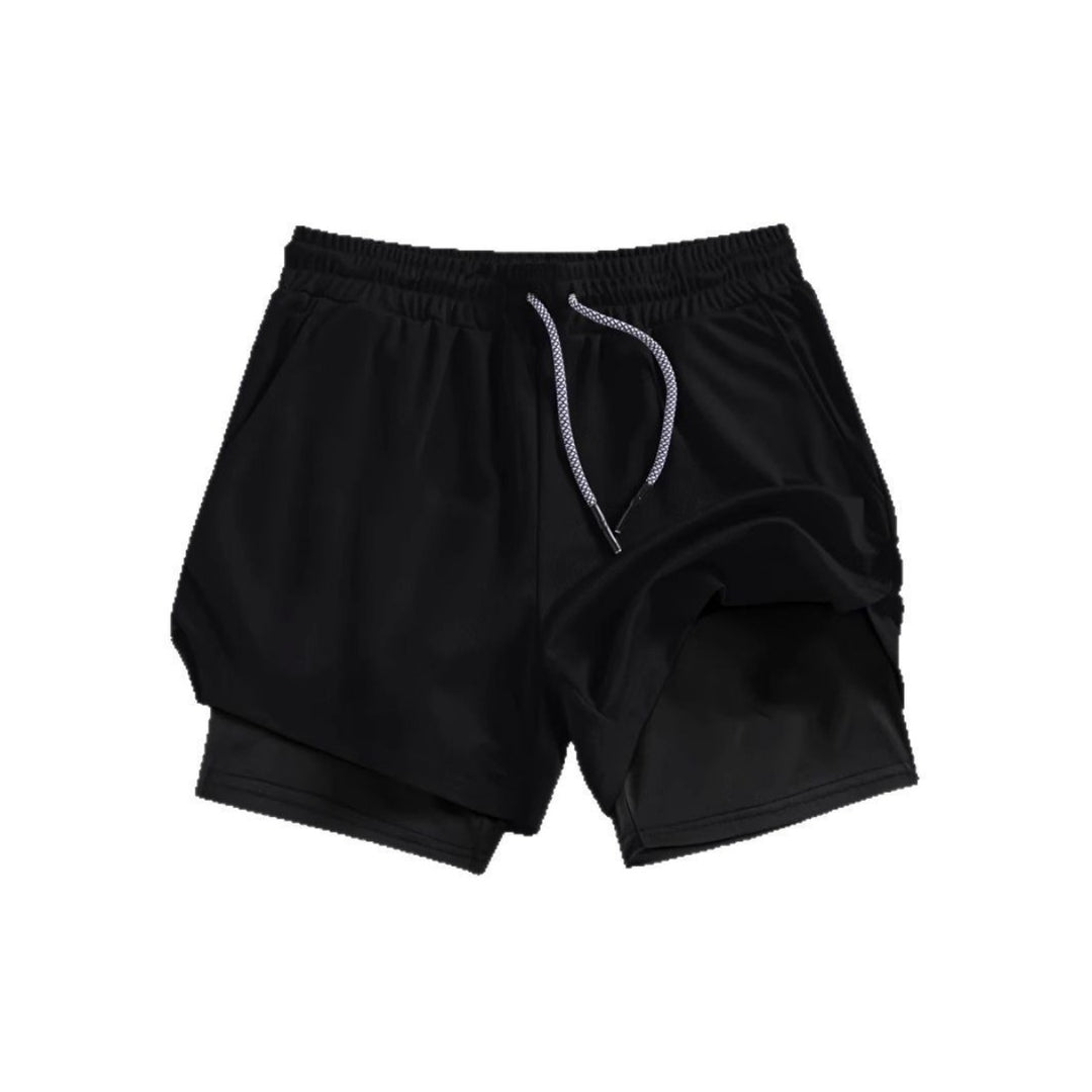 Heidi Mode | Atmungsaktive Doppel-Shorts für Männer