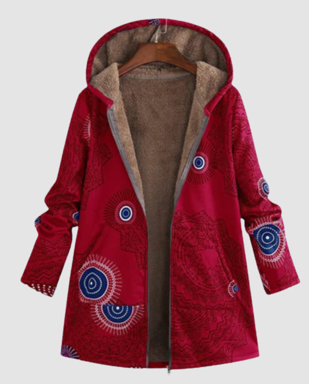 Winterjacke Damen Blumenmuster | Heidi-Mode