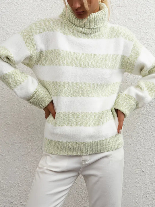 Heidi-Mode | Kunstnerz Strickpullover Mit Reverskragen