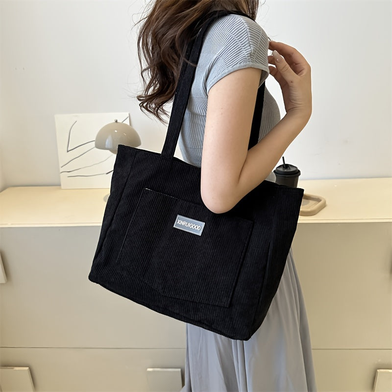 Elegante Damen Cordstoff Tasche | Heidi-Mode