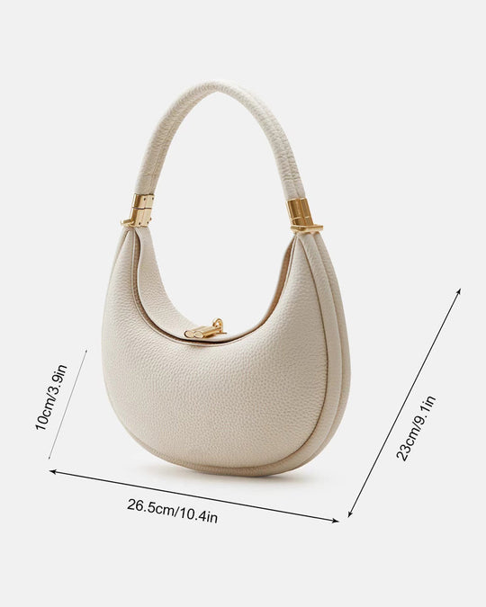 Heidi-Mode | Einfarbig Eleganter Halbmondförmiger Schultertasche