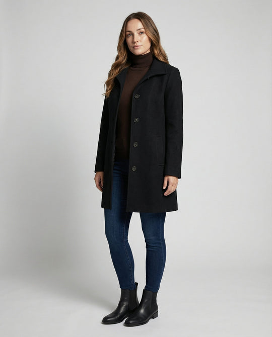 Eleganter Einreihmantel Damen | Heidi-Mode