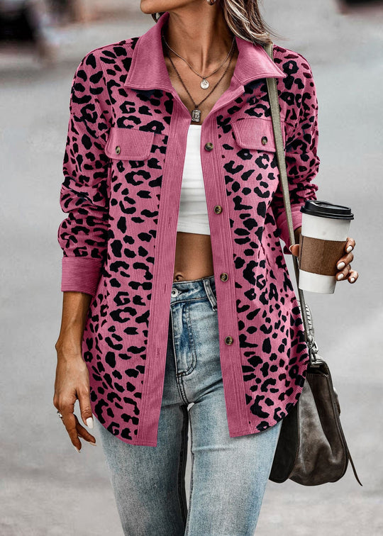 Heidi-Mode | Trendige Zwischen Jacke mit Leopardenmuster