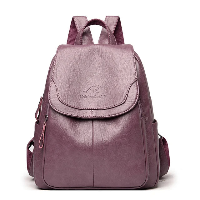 Heidi-Mode | Elegante Leder Rucksack für Stilvolle Frauen