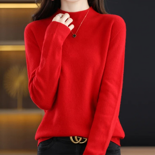 Heidi-Mode | Damen Rollkragenpullover Klassische Weiche Strickware Warm und Elegant Rollkragenpullover Damen