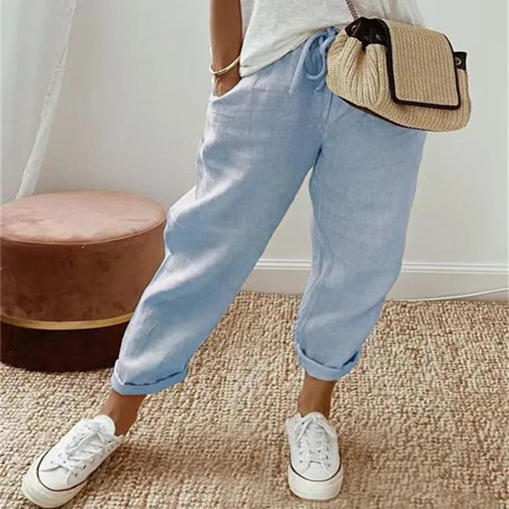 Heidi-Mode | Bequeme Hose aus Leinen