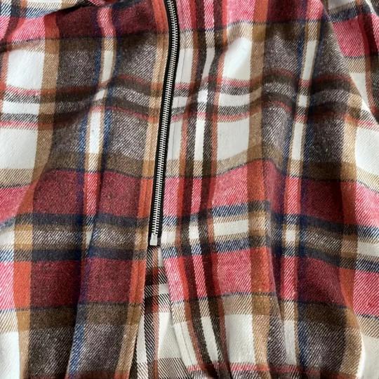 Heidi-Mode | Trendige Karierte Damen Strickjacke