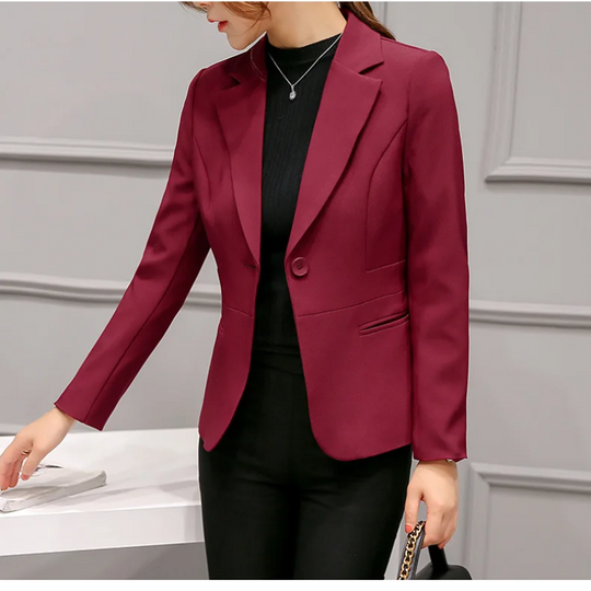 Heidi-Mode | Eleganter Damen Blazer mit Langen Ärmeln Perfekt für Die Arbeit