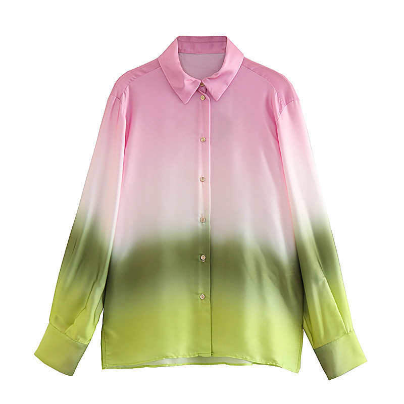 Heidi-Mode | Batik Plissierte Bluse mit Rock Set