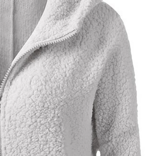 Heidi-Mode | Fleece Westen Damen mit Reißverschluss und Taschen Warme Freizeitjacke