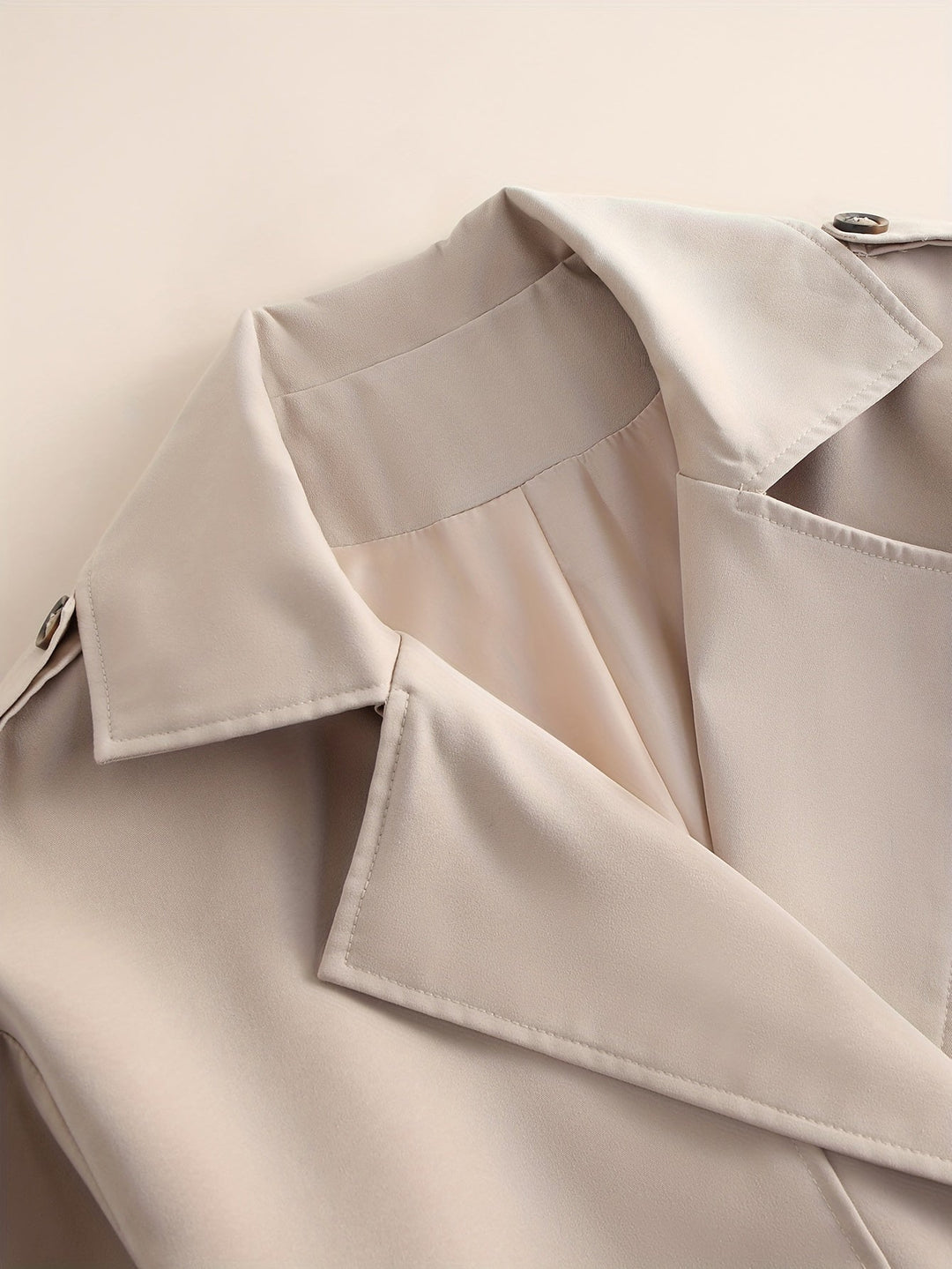 Heidi-Mode | Gürteltrenchcoat mit langen Ärmeln für Frauen Perfekt für den Alltag