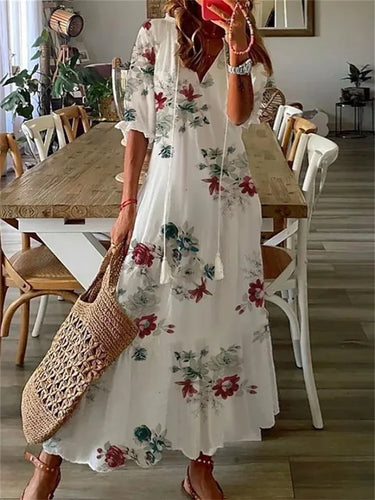 Heidi - Elegantes Maxi Sommerkleid für Damen