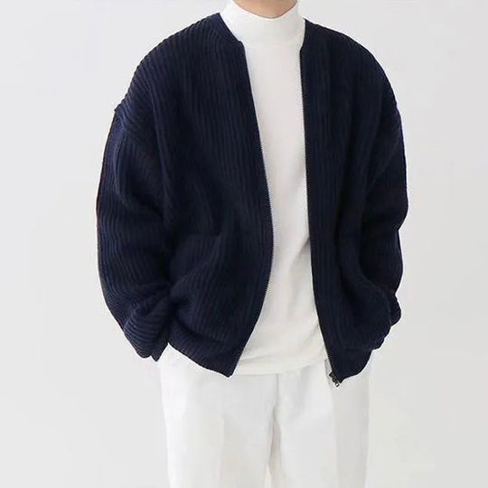 Heidi-Mode | Herren Strickjacke mit Reißverschluss