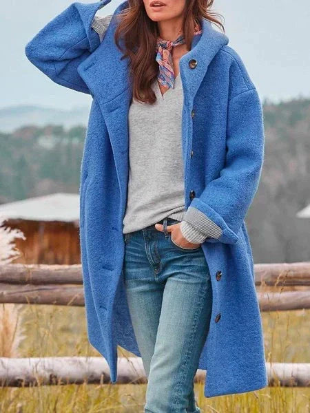 Heidi-Mode | Komfortables Maxi Cape mit Kapuze für Elegante Outfits