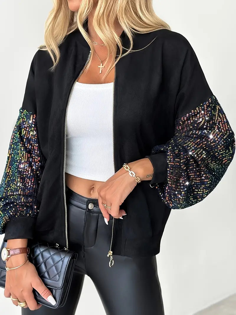 Heidi-Mode | Damen Paillettenjacke
