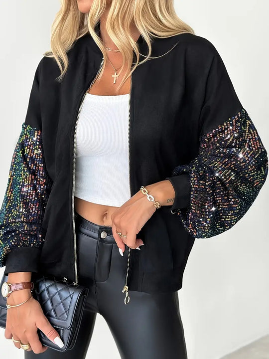 Heidi-Mode | Damen Paillettenjacke