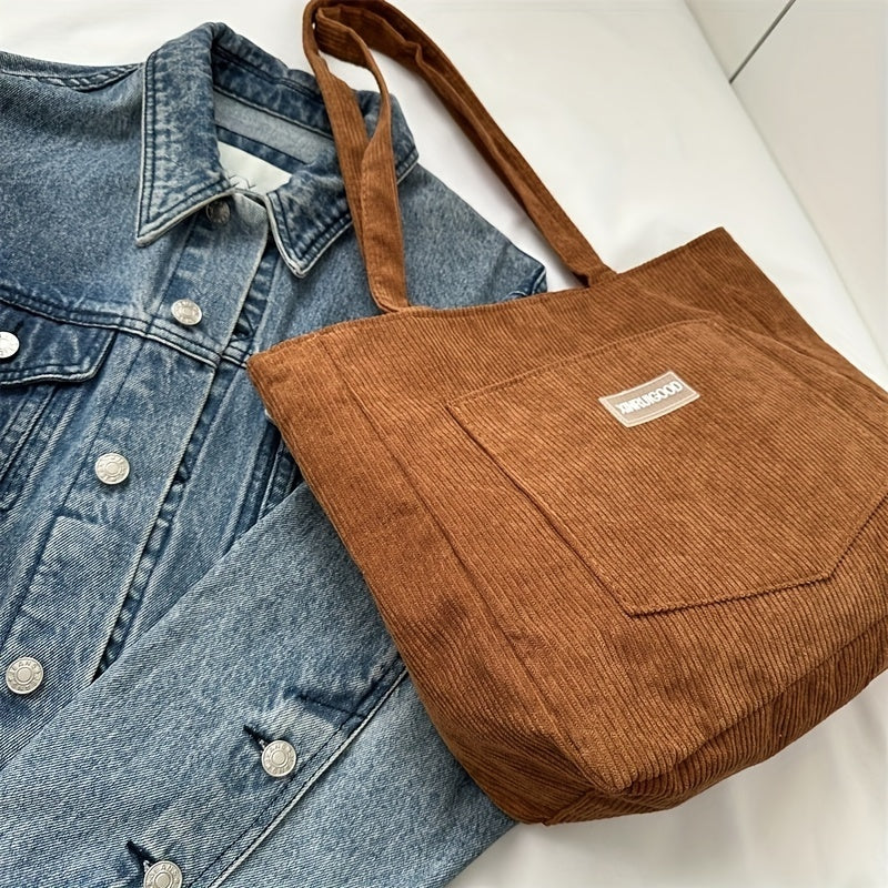 Elegante Damen Cordstoff Tasche | Heidi-Mode