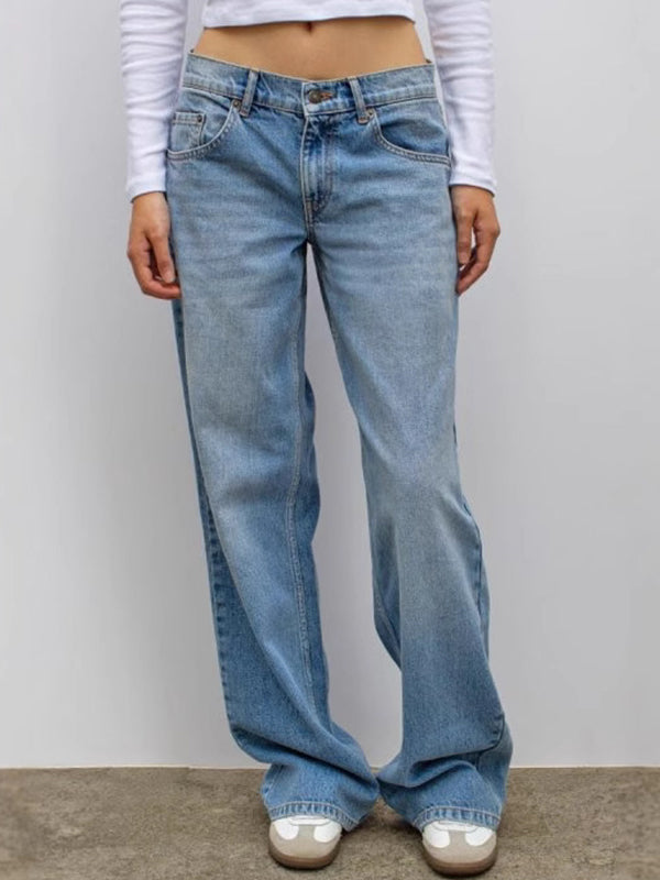 Heidi-Mode | Retro Leoparden Print Stern Boyfriend Jeans