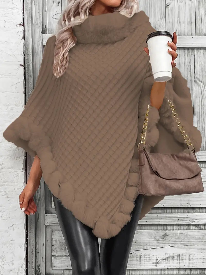 Heidi-Mode | Poncho-Style Strickpullover