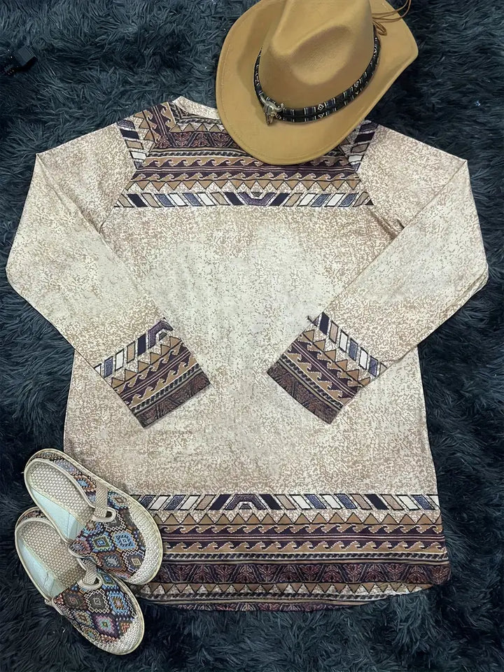 Vintage-Shirt im Boho-Stil